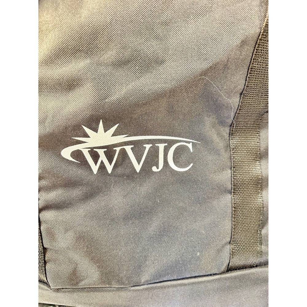 WVJC Gray Tote Bag Zipper Closure Carryall Travel Gym Work School - Picture 8 of 11